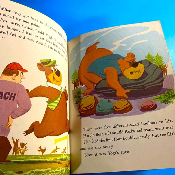 YOGI BEAR VTG 1960 A LITTLE GOLDEN BOOK YOGI BEAR OUR HERO HARDCOVER - Picture 10 of 14